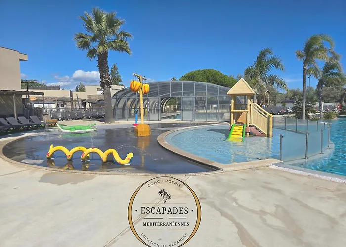 Camping Le Havre De Paix Mobil A 200m De La Parc Aquatique 5 Etoiles Torreilles